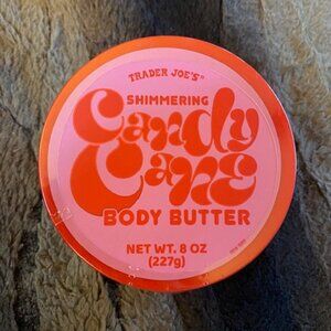 New Sealed Trader Joe's Candy Cane Shimmering Body Butter Holiday Cult Fave